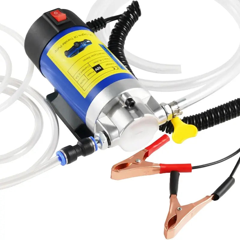 12V 100W Efficient Powerful Self-Priming Oil Pump, 30min Continuous Car Tool for Engine Oil Change, Electric Fluid Transfer for Gear/Transmission Fluid Removal, Efficient Pump,toolupgrade