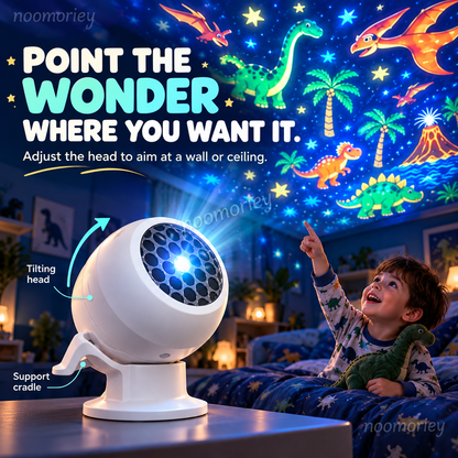 🦕 Magical Dinosaur & Ocean Star Projector – Turn Bedtime Into an Underwater Adventure! 🌊✨