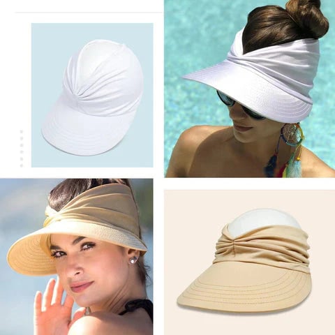 🔥 Summer Hot Sale 50% OFF💕👒UPF 50+ Sun Visor Ponytail Hat