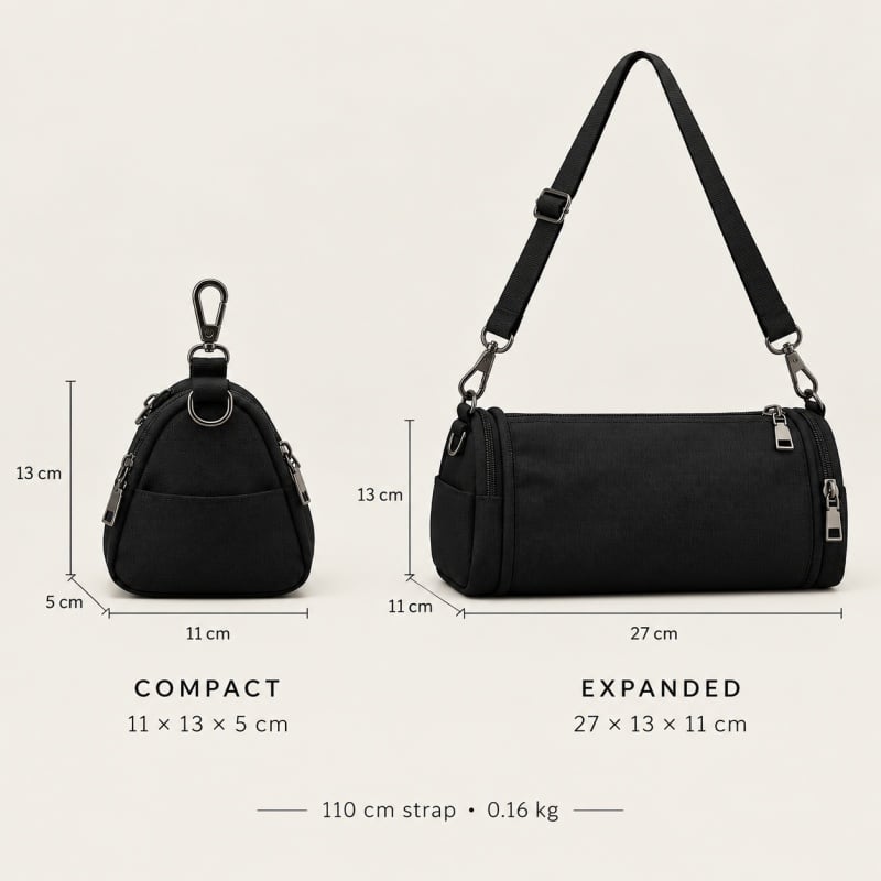 Triangular expansion bag telescopic bag