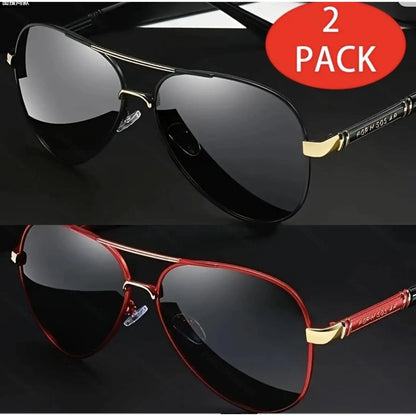 🕶️Aviator Sunglasses for Women & Men 2-Pack