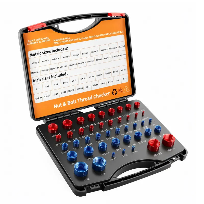 26/44PCS Nut and Bolt Thread Checker