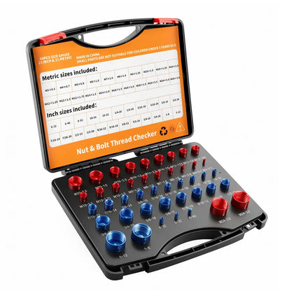 26/44PCS Nut and Bolt Thread Checker