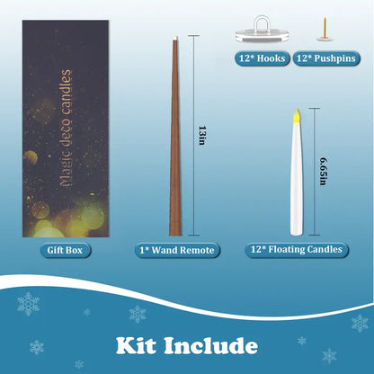 Flameless Candles with Magic Wand Remote for Christmas Decor