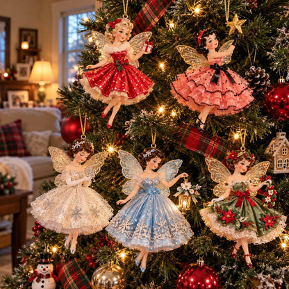 🧚‍♀️Vintage Fairy Christmas Ornaments – A Touch of Old-Fashioned Magic