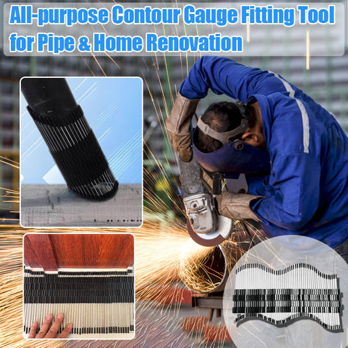 🚚Free Shipping🔥All-purpose Contour Gauge Fitting Tool for Pipe & Home Renovation Precision Marking, Cutting