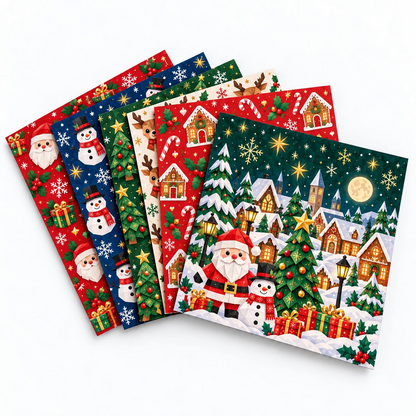 🎄DIY Christmas Paper Craft Kit🎅 – Fold, Create & Build Your Own Festive Village ✂️