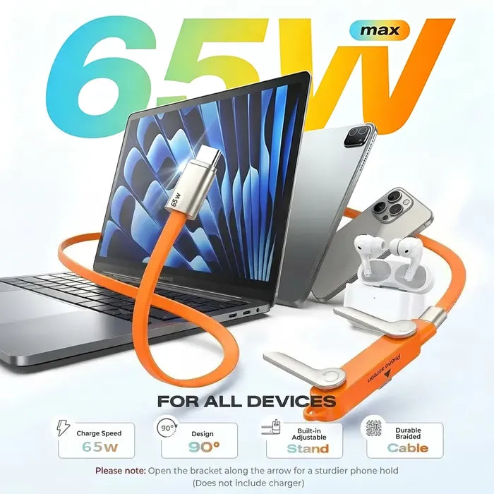 🔥🔥Fast-Charging Cable with Detatchable Stand