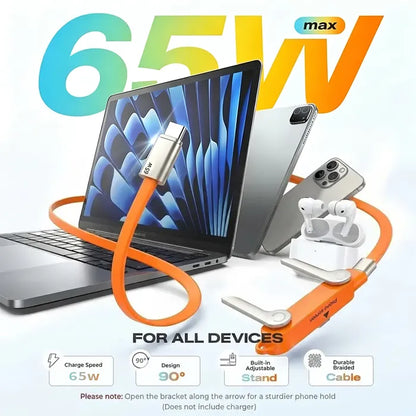 🔥🔥Fast-Charging Cable with Detatchable Stand