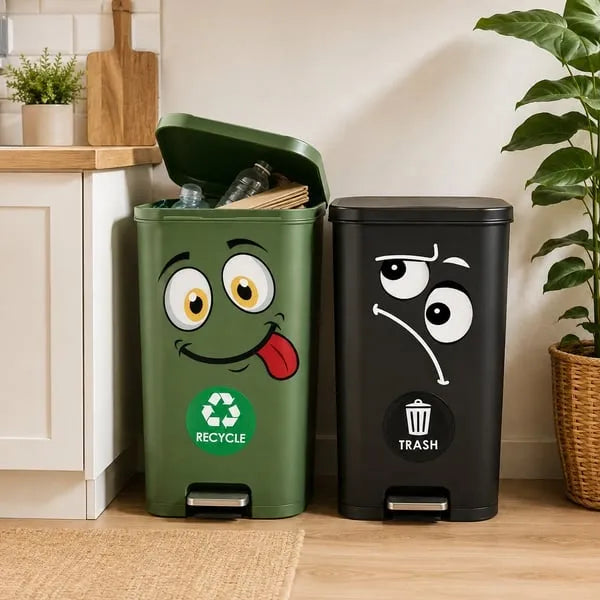 🌱 Eco-Friendly Funny Face Sticker Set