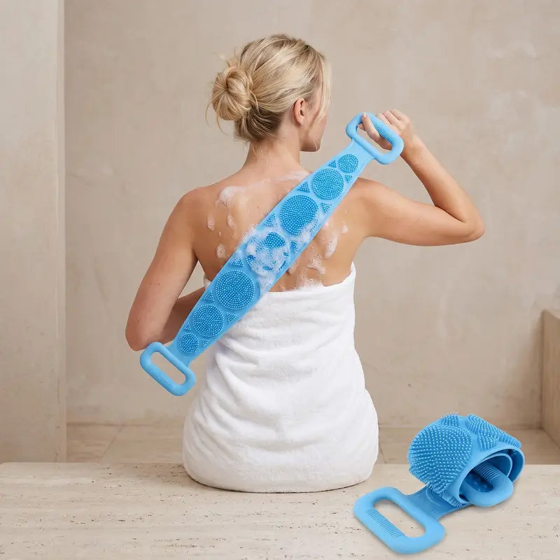 Double-Sided Silicone Back Scrubber