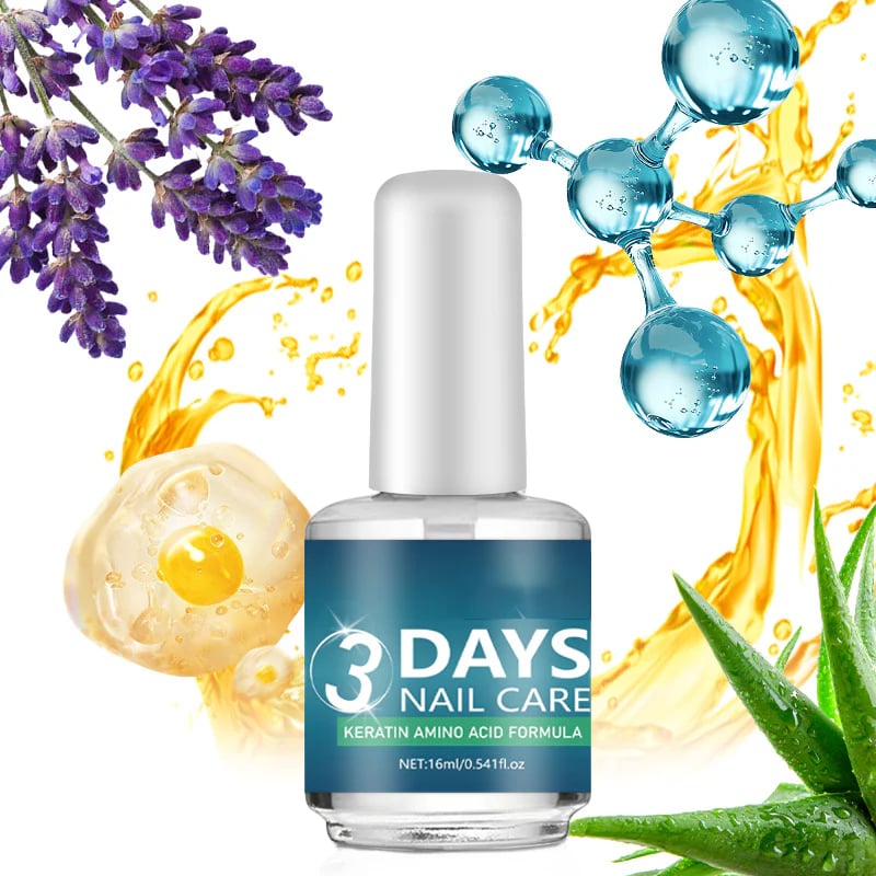 💝LAST DAY 49% OFF💝3 Days Nail Care - Keratin Amino Acid Formula, Suitable for Soft and Fragile Nails