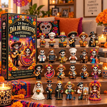 🧡💀 24 Days of Día de Muertos Professions Advent Calendar 2026 – 24 Unique Calavera Collectible Figures