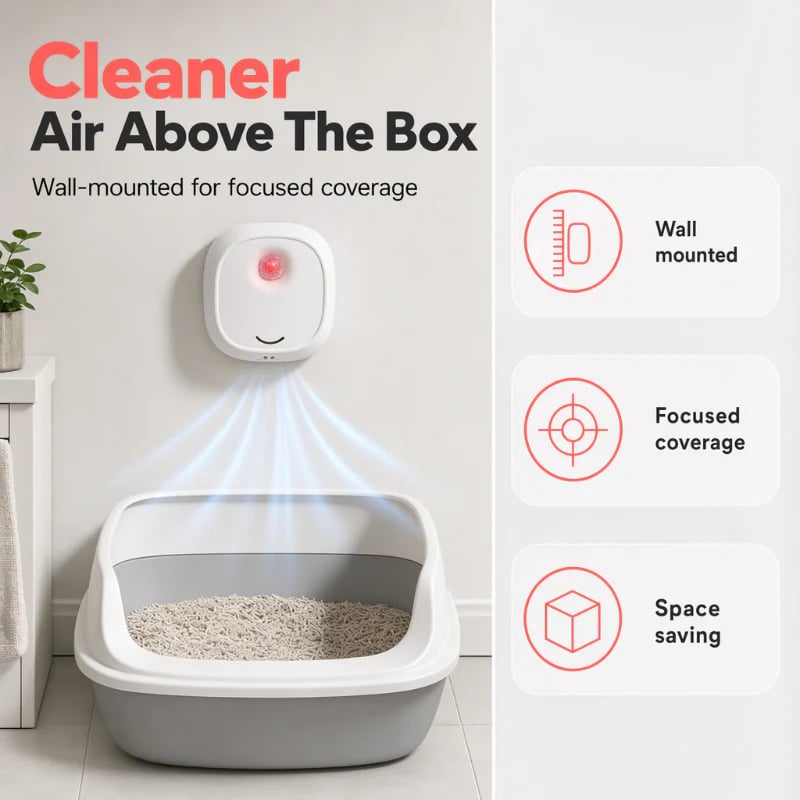 🎉🔥 49% OFF! 🌬️Say goodbye to unpleasant odors with it! Smart Quiet Pet Odor Eliminator