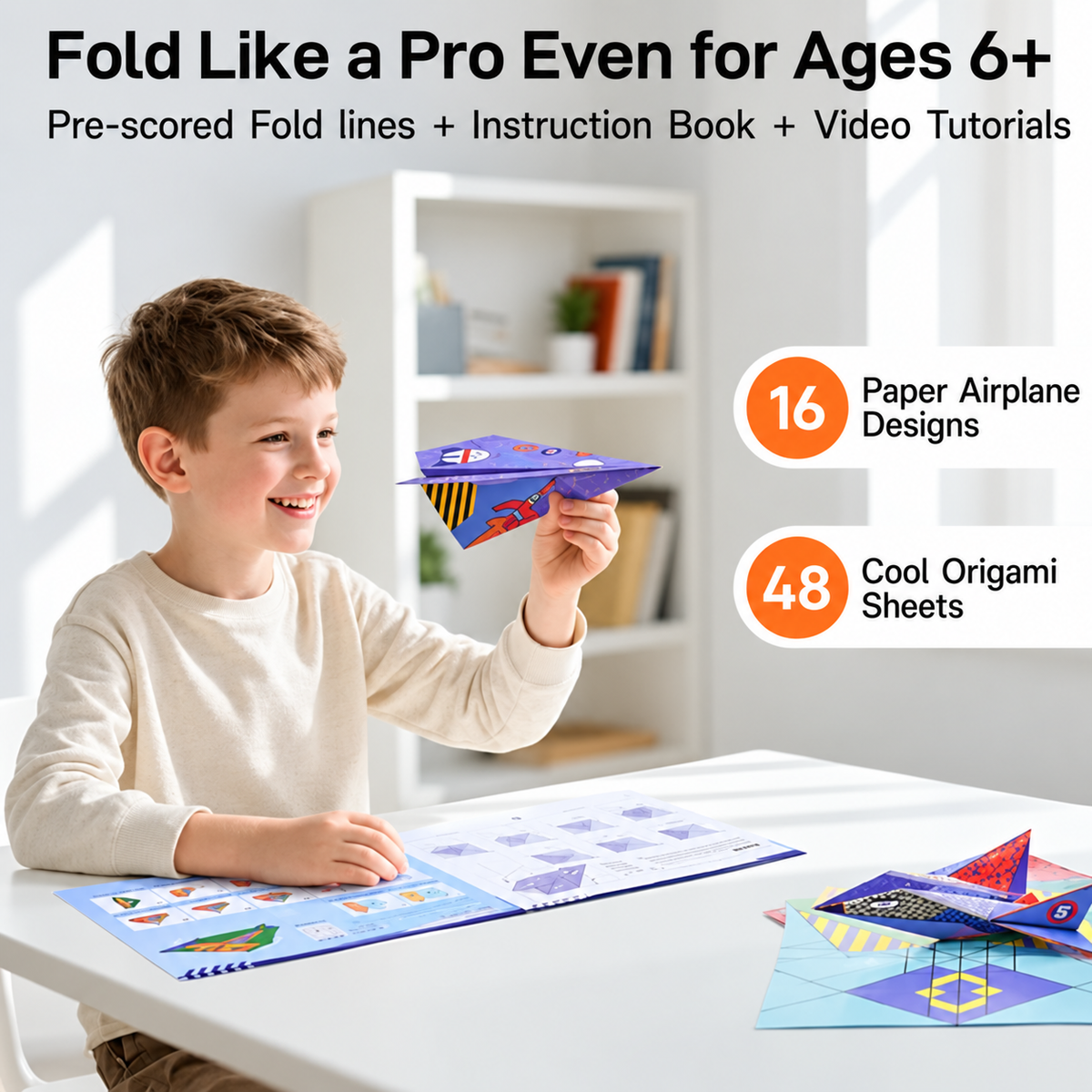 🎉 2026 Sale — Over 32 700 Sold!🔥 Creative DIY Paper Airplane Set For Kids