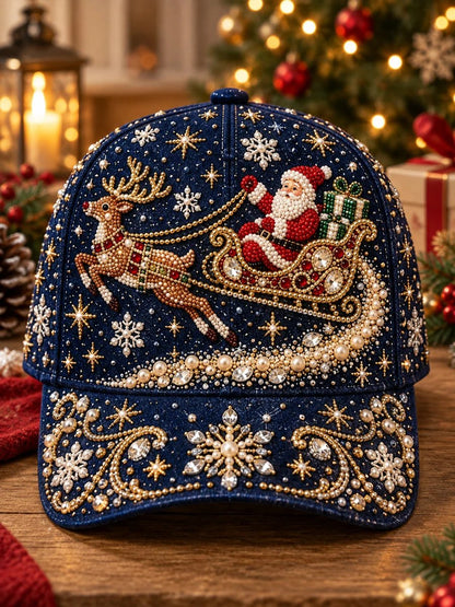⏳ Last Day 49% OFF – 🧢🎄 Premium Christmas Embroidered Baseball Cap | Festive Design, Adjustable Fit & Holiday Comfort