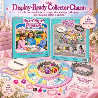 Nostalgic Mini Pretty Pretty Princess Game - 90s Classic Jewelry Dress-Up Board Game