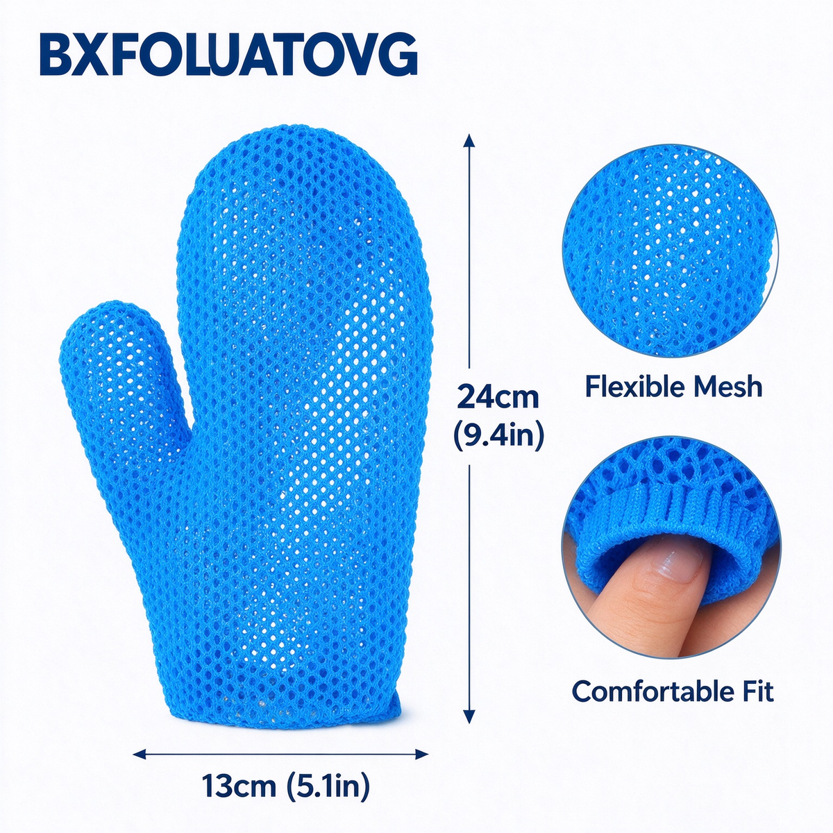Honeycomb mesh shower scrub gloves