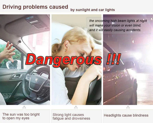 🚗Sun Visor for Car Universal Anti-Glare Polarized Visor Extender