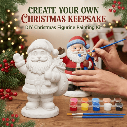 '- 🎨 Beginner-Friendly DIY Christmas Figurine Painting Kit | Create Your Own Festive Holiday Decorations 🎄💕