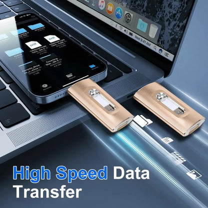 🎁 Hot Sale Promotion 49% OFF🔥4-in-1 USB3.0 OTG Flash Drive with Type-C Adapter