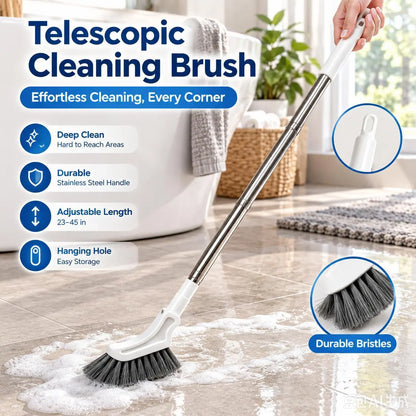 🧼 Telescopic Crevice Cleaning Brush – Long Handle Gap Cleaner for Bathroom, Toilet, Floors & Windows