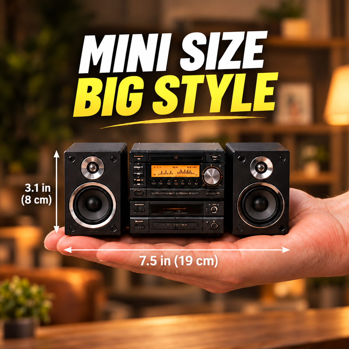 🎵📻 Pocket-Sized Hi-Fi | Retro Stereo Desktop Collectible