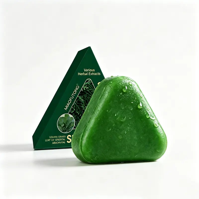Anti Hair Loss Shampoo Soap with DHT Inhibitors of Polygonum Multiflorum Ginseng & Tea Tree Oil