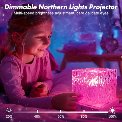 Rechargeable Wave Projector – 16 Color Shower Light, Remote Controlled & Waterproof
