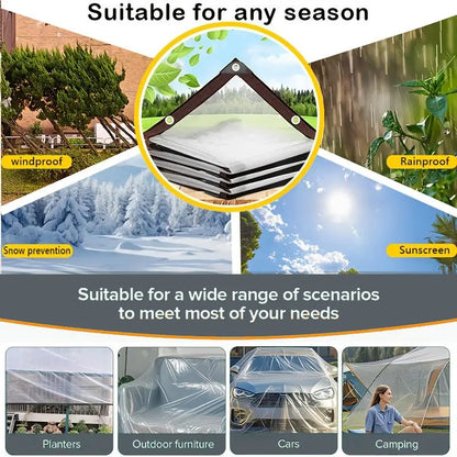 7*10FT Waterproof Clear Tarp
