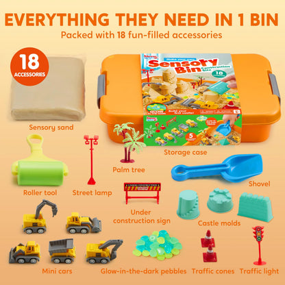 🦖 Kids Sensory Play Bin – Dinosaur, Space, Ocean & Halloween Activity Kit