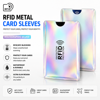 5 Counts RFID Blocking Sleeves Set