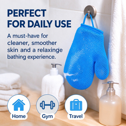 Honeycomb mesh shower scrub gloves