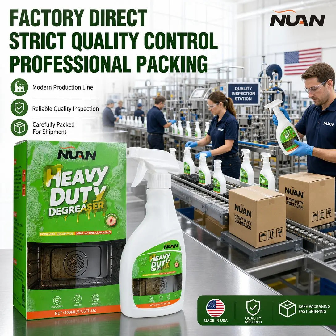 🔥Heavy-Duty Kitchen Degreaser Spray 500ml | Fast-Acting Stubborn Grease, Oil & Burnt Grime Cleaner for Stovetops, Hoods & Cabinets
