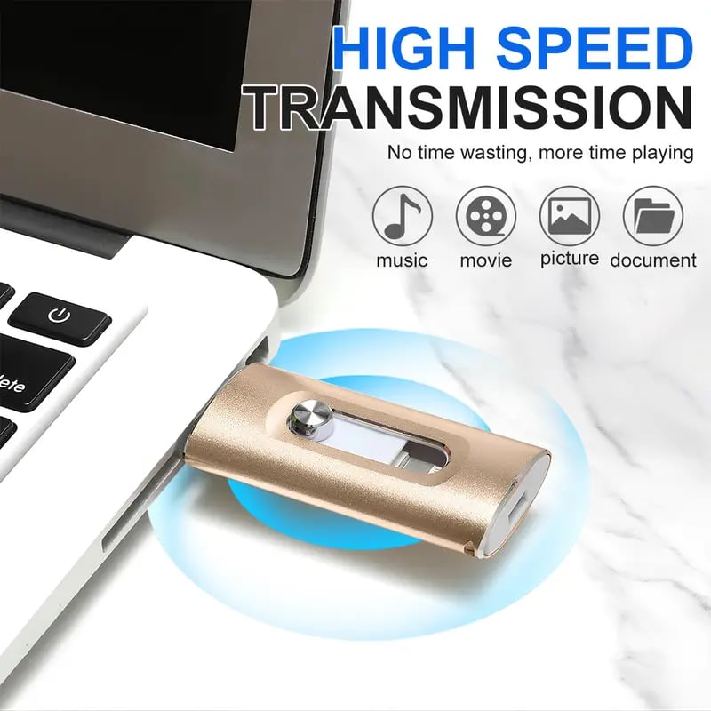 🎁 Hot Sale Promotion 49% OFF🔥4-in-1 USB3.0 OTG Flash Drive with Type-C Adapter