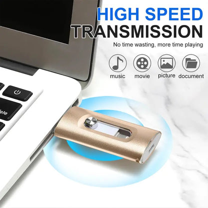 🎁 Hot Sale Promotion 49% OFF🔥4-in-1 USB3.0 OTG Flash Drive with Type-C Adapter