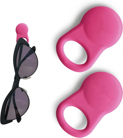 Glasses Clips (2-pack) - Magnetic Glasses Holder for Clothes, Eyewear Strap Alternative, ID Badge Holder