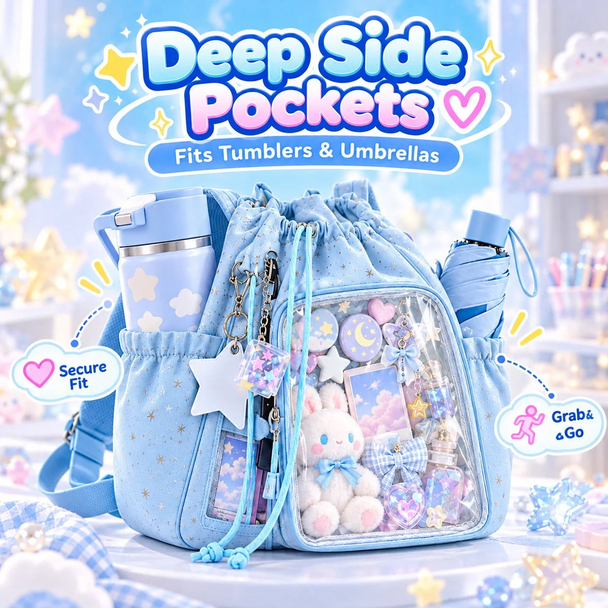 Crystal-Clear Window Starry Ita Bag