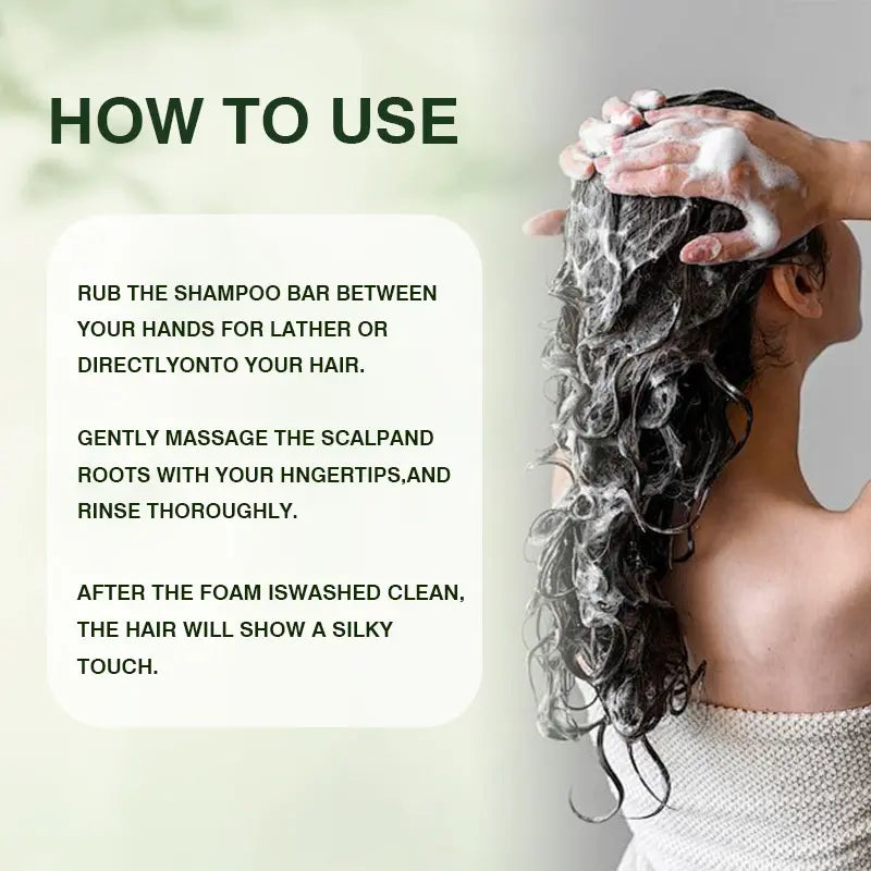 Anti Hair Loss Shampoo Soap with DHT Inhibitors of Polygonum Multiflorum Ginseng & Tea Tree Oil