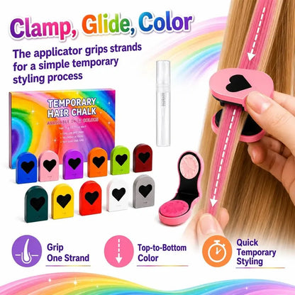 12 Bold Vibrants Temporary Hair Chalk Dye