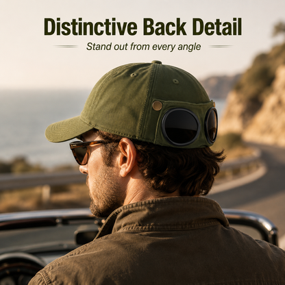 🕶️ 50% OFF Men's Retro Pilot Baseball Cap ✈️ Glasses-Ready Statement Style