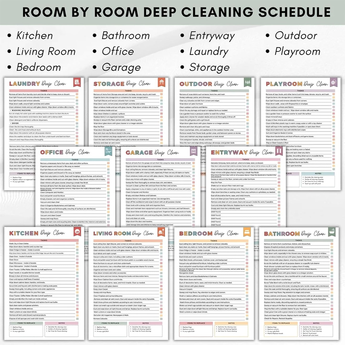 ⏰ADHD Cleaning & Organizing Toolkit - Chore Planner
