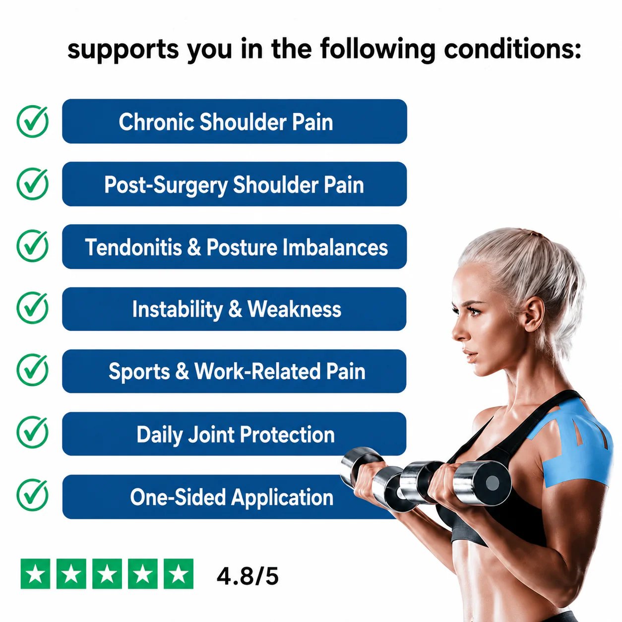 🔥 LAST DAY 50% OFF – FDA-Registered Fast-Acting Shoulder & Knee Pain Relief Tape 💪🏃 Breathable & Sweatproof • Latex-Free🛡