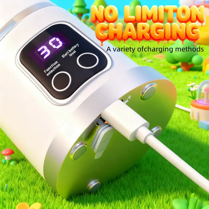 🥤 Portable USB Rechargeable Blender – Mini Smoothie Maker with Leak-Resistant Travel Cup for Gym, Travel & Everyday Use