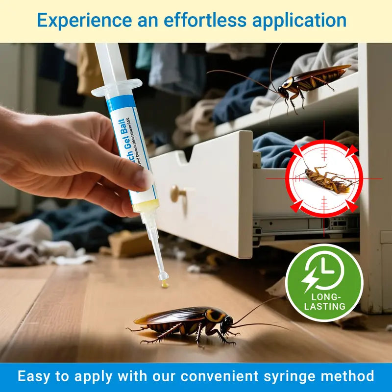 2-Pack Cockroach Gel Bait Syringes