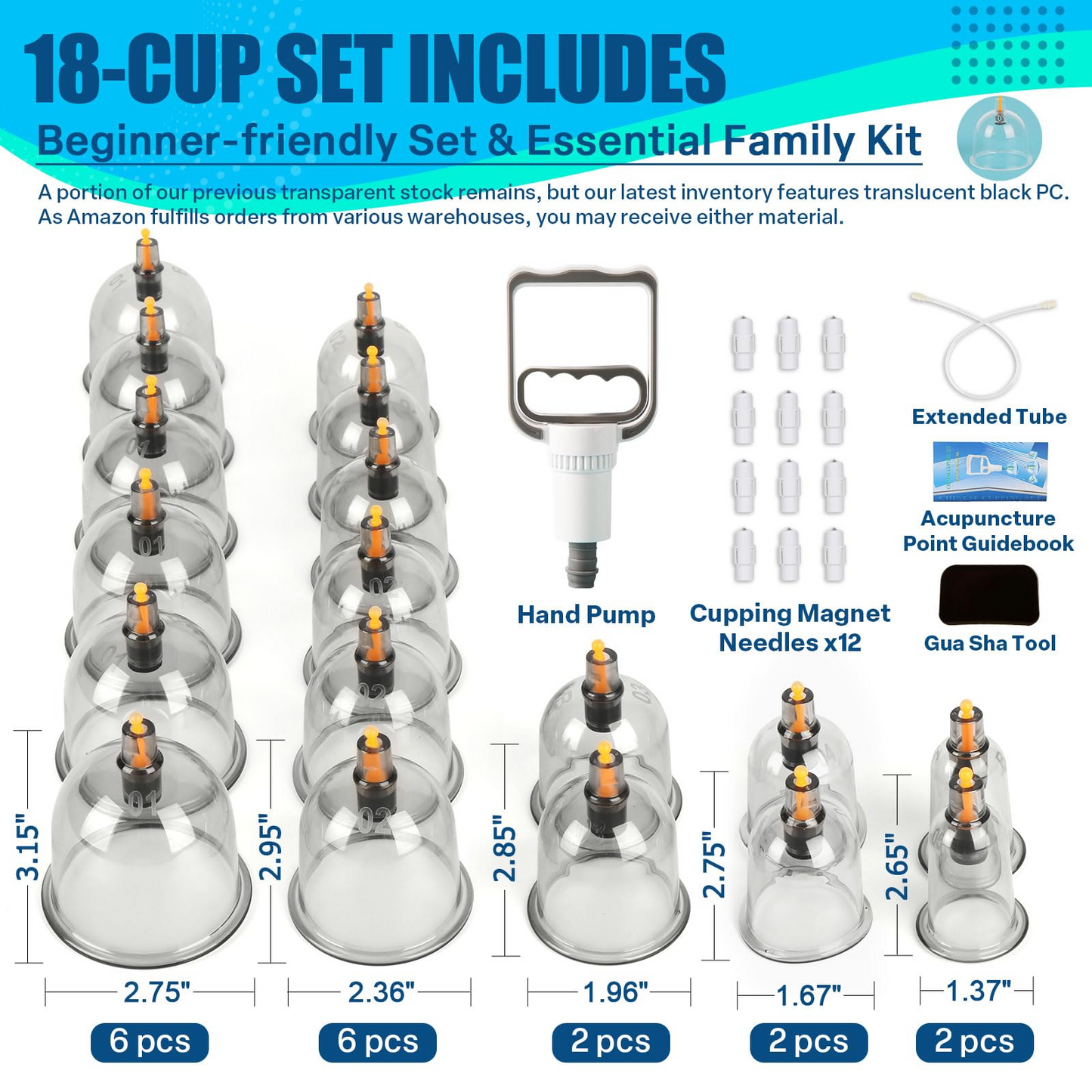 🏺 Finally, a Cupping Set That Won't Break – PC Material & Upgraded Pump