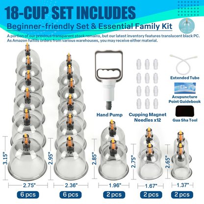🏺 Finally, a Cupping Set That Won't Break – PC Material & Upgraded Pump