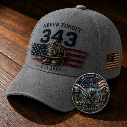 🧢Never Forget 343 Memorial Cap