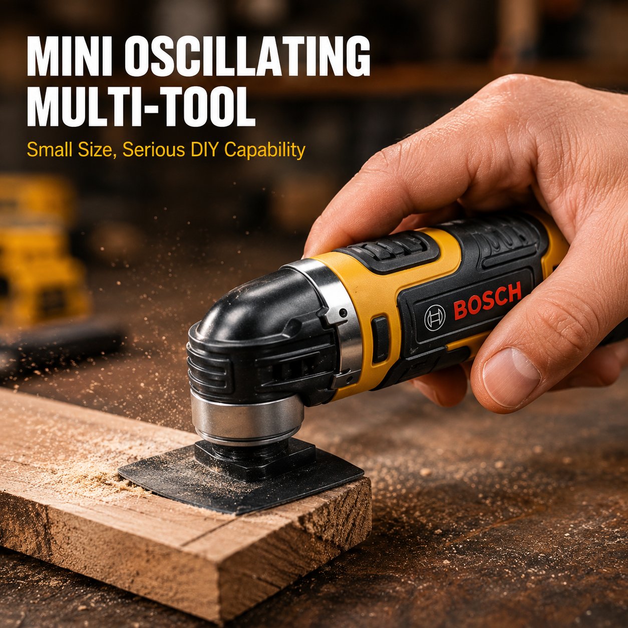 ⚡ Bosch Mini Oscillating Multi-Tool – Compact Cutting, Sanding & Scraping Tool for DIY Projects