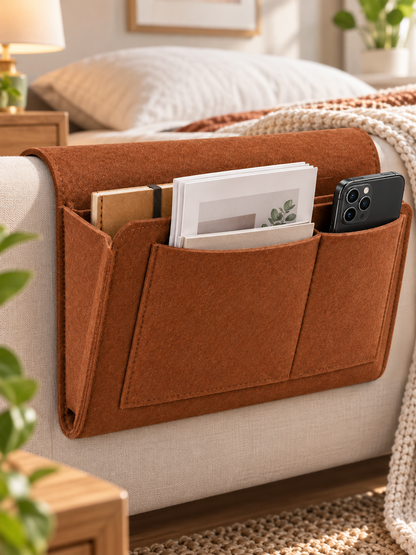 🔥 50% OFF Bedside Hanging Organizer – Keep Essentials Within Reach